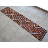 2 X 10 Fuß Teppichläufer - Kelim Teppich Handgefertigt Jajim Vintage Läufer 66 300 cm 2 X 10 Fuß Teppichläufer - Kelim Teppich Handgefertigt Jajim Vintage Läufer 66 300 cm von TurkishKilimsRugs