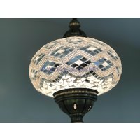 Handgemachte Mosaik Hängelampe - Extra Großer Globus | No5 Globus von TurkishLights
