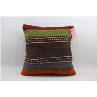 Boho Kelim Kissen Nomaden Natürliches Dekor Sofakissen 40 X cm Kissenbezug No 2738 von TurkishRugOutlet