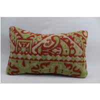 Couch Kelim Kissenbezug Gestreiftes Kissen Home Decor Kuscheliges Rustikales Dekokissen 30x20cm No 1688 von TurkishRugOutlet