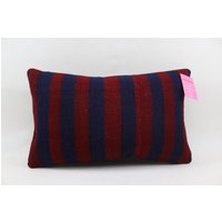 Couch Kelim Kissenbezug Handgewebtes Kissen Wohnkultur Kuschelkissen Handgemachtes Dekokissen 30x20cm No 2196 von TurkishRugOutlet