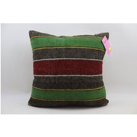 Gestreiftes Kelimkissen Boho Kelim Kissen Küsten Nomaden 40 X cm Kissenbezug No 2779 von TurkishRugOutlet