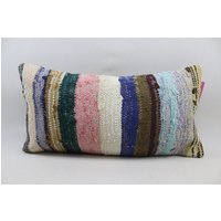 Handarbeit Kelim Kissen Lumbal Liegekissen Türkis Sofa 12x24 Bezug No 1754 Handarbeit Kelim Kissen Lumbal Liegekissen Türkis Sofa 12x24 Bezug No 1754 von TurkishRugOutlet