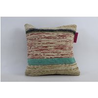 Handgemachte Kelim Kissen Natürliche Wolle Dekor Boho 40 X cm Kissenbezug No 2920 von TurkishRugOutlet