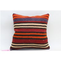 Handgemachte Wolle Kelim Kissenbezug Naturwolle Kissen Dekokissen Rustikales Boho 40 X cm No 2130 von TurkishRugOutlet