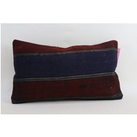 Handgemachter Wolle Kelim Kissenbezug Boho Kissen Schlafzimmer Dekor Dekokissen Handgemachte No 1429 von TurkishRugOutlet