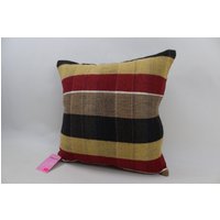 Kelim Kissenbezug Boho Kissen Azteken Gestreiftes 40 X cm No 2521 von TurkishRugOutlet