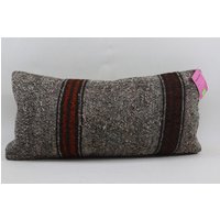Kelim Kissenbezug Handgemachte Wolle No 2219 von TurkishRugOutlet