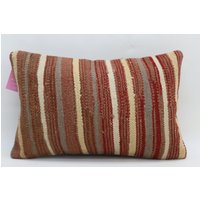 Kissenbezug Aus Bio-Wolle Gestreift 30x50 von TurkishRugOutlet