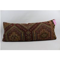 Küsten Kelim Kissen Boho Lenden Schlafzimmer Dekor Sofa Pillo 40x36 Zoll Kissenbezug No 142 von TurkishRugOutlet