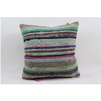 Küsten Kelim Kissenbezug Bio Boho Kissen Rustikales Dekokissen Natürliches 40 X cm No 3823 von TurkishRugOutlet