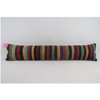 Lenden Kelim Kissen, Boho Dekor Nomaden Azteken Dekokissen, Kissenbezug 10x48 Code 20 von TurkishRugOutlet