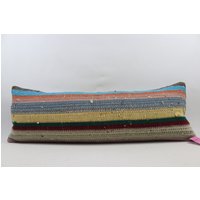 Rustikales Kelimkissen Boho Kissen Handgemachte Wolle Kelim Nomadenkissen Kissenbezug No 1107 von TurkishRugOutlet