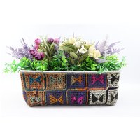 Übertopf, Blumenkorb, Pflanzenhülle, Aufbewahrungstasche, Hängende Papierkorbbezug, 19 X 22 Zoll No 270 von TurkishRugOutlet