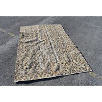 Beiger Teppich, Berber Naturteppich, Vintage-Teppich, Handgewebter Wollteppich, Boho-Teppich Ra0474 von TurkishRugSupplier