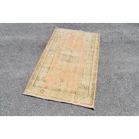 Boho Teppich, Kelimteppich, Kleiner Handgewebter Kelim Berber Teppich 70 X 120 cm Ra0075 von TurkishRugSupplier