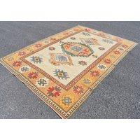 Großer Teppich, Wollteppich, Vintage Teppich Für Die Küche, Handgewebter Handgeknüpfter Ra3361 von TurkishRugSupplier