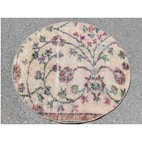 Handgeknüpfter Teppich, Boho Vintage Teppich Ra1646 von TurkishRugSupplier