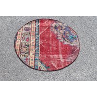 Handgeknüpfter Teppich, Boho Vintage Teppich Ra2432 von TurkishRugSupplier