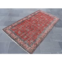 Handgewebter Kelim Teppich, Vintage Boho Kelimteppich, Oushak Wollteppich, Esszimmerteppich, 100 X 200 cm Ra3654 von TurkishRugSupplier