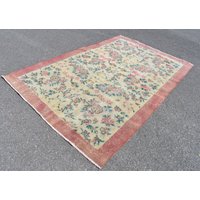 Handgewebter Vintage Teppich, Handgeknüpfter Wollteppich, Schlafzimmerteppich, Küchenteppich, Wohndekor, Ra1480 von TurkishRugSupplier