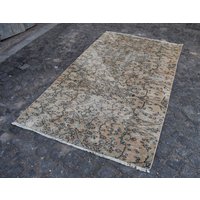 Oranger Teppich, Kelimteppich, Vintage Handgewebter Aztekenteppich, Hausdekoration, Orientteppich, Schlafzimmerteppich, 130 X 200 cm Ra0590 von TurkishRugSupplier