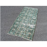 Teppich Dielenteppich, Kelimteppich, Vintage Läufer, Bio Schafwolle, 70 X 20 cm Ra1608 von TurkishRugSupplier