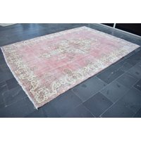 Vintage Teppich, Handgewebter Kelimteppich, Boho Deko, Wohndekor 250 X 300 cm Ra4293 von TurkishRugSupplier