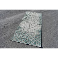 Vintage Teppich, Handgewebter Wollteppich, Kelimteppich Ra0423 von TurkishRugSupplier
