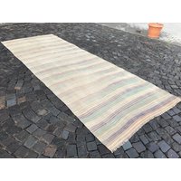 366 X 106 cm = 12 3, 5 Ft Kelim Teppich, Handgemachter Kelim, Wollteppich, Kelimteppich, Kelimteppich von Turkishrugsvendor