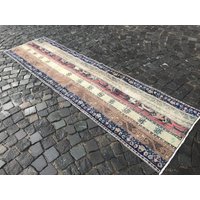 Kelim Teppich, Vintage Teppichläufer, Handgeknüpft, 285 X 80 cm von Turkishrugsvendor