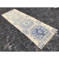 Vintage Teppich, Oushak Läufer, Küchenteppich, Küche, Küche von Turkishrugsvendor