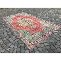 Vintage Teppich, Teppich Für Wohnzimmer, Kelimteppich, Oushak, Wollteppich, Schlafzimmer, Esszimmerteppich, 2, 3 X 1, 5M von Turkishrugsvendor