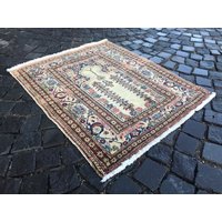 Vintage Teppich Für Wohnzimmer, Teppich, Küche, Schlafzimmer, Esszimmer, 100 X 70 cm von Turkishrugsvendor