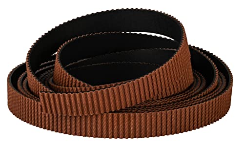 Turmberg3D - GT2 Zahnriemen 5m x 10mm | Zugstrang aus Glasfaser | Verschleißfeste braune Nylon-Zahnoberfläche | 3D-Drucker von Turmberg3D