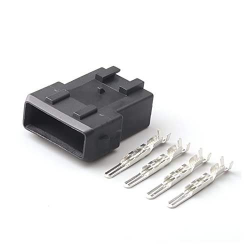 Hengliang Store 2 Sätze 4 Pin Junior -Kraft -Timer -Socket O2 -Sensorzündungsspule Automobilanschluss for Sauerstoff DJ7042Y-3.5-21 282192-1 (Color : Army Green, Package : 2 Set of Male) von Turmeric