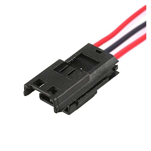 Hengliang Store 3 Pin 0,6 mm Auto Molex Spiegel Blinker Wasserdichtes Kunststoffgehäuse Elektronischer Stecker Kabelbaum Mantel 52117-0341 (Farbe: 3P Stecker, Größe: 5 Sets) von Turmeric