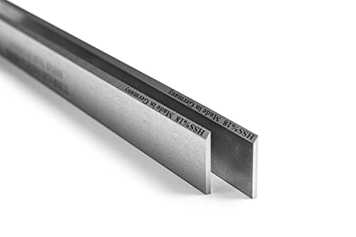 2 Stück Hobelmesser 810 x 30 x 3 HSS Wolfram Streifenhobelmesser von Turmfalke Sägen&Messer