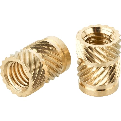 Turmberg3D - Gewindeeinsatz M6 (30 Stück) / M6x12,7 Messing Gewindebuchsen/Einschmelzmutter für Kunststoffteile für 3D-Drucker Teile (M6x12,7) von Turmberg3D