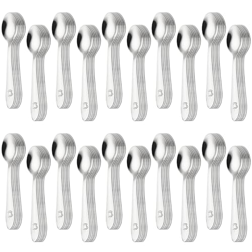 Espressolöffel klein edelstahl 120 stück 10 cm geeignet für Zuhause Restaurants Spülmaschinen espresso löffel cappuccino löffel espressolöffel mini mokkalöffel klein von Turnaroundtech