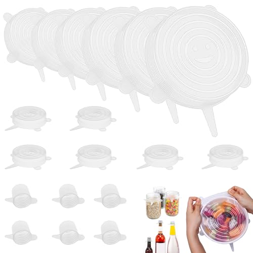 Silikondeckel 18 Stück verschiedene Größen wiederverwendbare ökologische BPA-frei Spülmaschinenfest deckel für dosen silikondeckel dehnbar deckel joghurtbecher silikon deckel universal dehnbar Silikondeckel 18 Stück verschiedene Größen wiederverwendbare ökologische BPA-frei Spülmaschinenfest deckel für dosen silikondeckel dehnbar deckel joghurtbecher silikon deckel universal dehnbar von Turnaroundtech