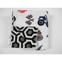 Minky Personalisierte Baby Decke Autos Und Zahnräder von TurnbowDesigns
