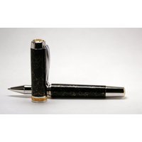 Gedrehte Stift Hand Staatsmann Mit Trustone Black & Gold Web von TurnedTrees