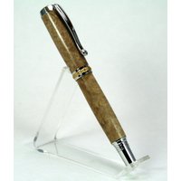 Hand Gedrehte Stift Jr Staatsmann Rhodium Mit Rodung von TurnedTrees
