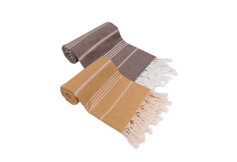 Turquoise Home Hamamtuch Bio-Baumwolle Hamamtuch Strandtuch 2'er Set 100x180cm Turquoise Home Hamamtuch Bio-Baumwolle Hamamtuch Strandtuch 2'er Set 100x180cm von Turquoise Home