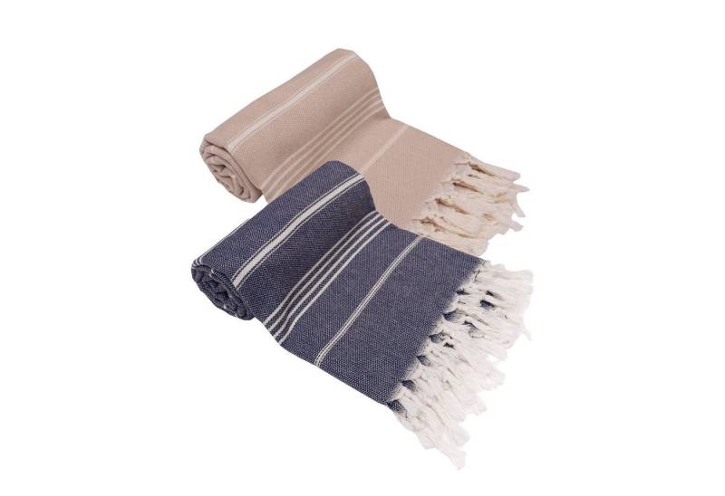 Turquoise Home Hamamtuch Bio-Baumwolle Hamamtuch Strandtuch 2'er Set 100x180cm Turquoise Home Hamamtuch Bio-Baumwolle Hamamtuch Strandtuch 2'er Set 100x180cm von Turquoise Home