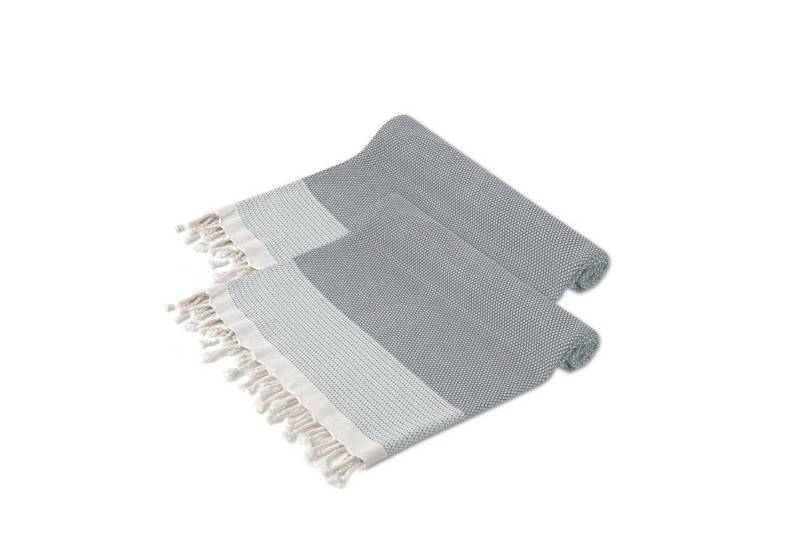 Turquoise Home Strandtuch Breeza XXL Strandtucher 100 x 200 cm 100% Baumwolle Saunahandtuch, (2-St) von Turquoise Home