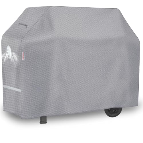 Turtle Life BBQ Grillabdeckung, 183,9 cm, strapazierfähig, wasserdicht, 4–6 Brenner, Gasgrill-Abdeckungen für Weber Genesis Char-Broil Brinkmann, Grau Turtle Life BBQ Grillabdeckung, 183,9 cm, strapazierfähig, wasserdicht, 4–6 Brenner, Gasgrill-Abdeckungen für Weber Genesis Char-Broil Brinkmann, Grau von Turtle Life