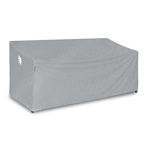Turtle Life Gartensofa Abdeckung, Gartenbank Abdeckung Wasserdicht, Gartenbank Abdeckung für 3-4 Sitzer Gartensofa, Gartensofa Abdeckung kein Verblassen innerhalb von 2 Jahren, Grau 183 x 94 x 89CM von Turtle Life