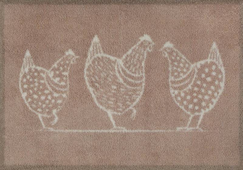 Turtle Mat Fußmatte Hens, rechteckig, Höhe: 9 mm von Turtle Mat